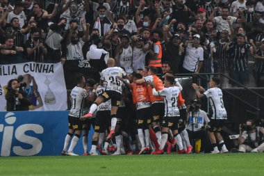 Brezilya Futbol Şampiyonası: Korintliler ve Fortaleza: 6 Kasım 2021, Sao Paulo, Brezilya: Brezilya 'daki Neo Quimica Arena' da düzenlenen Brezilya Futbol Şampiyonası 'nın 30. turu için geçerli olan Korintliler ve Fortaleza arasındaki futbol maçı