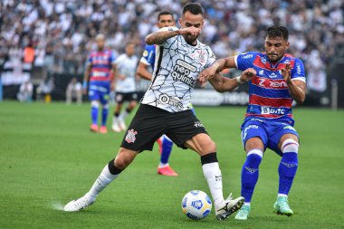 Brezilya Futbol Şampiyonası: Korintliler ve Fortaleza: 6 Kasım 2021, Sao Paulo, Brezilya: Brezilya 'daki Neo Quimica Arena' da düzenlenen Brezilya Futbol Şampiyonası 'nın 30. turu için geçerli olan Korintliler ve Fortaleza arasındaki futbol maçı