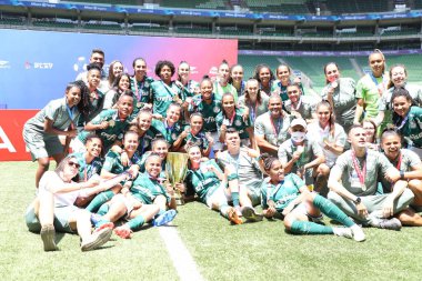 Palmeiras ve Sao Jose. 7 Kasım 2021, Sao Paulo, Brezilya: 7 Kasım Pazar günü Sao Paulo 'daki Allianz Parque Stadyumu' nda düzenlenen Paulista Kadınlar Futbol Kupası finali için geçerli olan Palmeiras ile Sao Jose arasındaki futbol maçı)