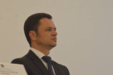 (INT) Adalet Bakanı Anderson Torres, bir kamu güvenliği etkinliğine katılmak için Rio Grande do Norte eyaletini ziyaret etti. 10 Kasım 2021, Natal, Rio Grande do Norte, Brezilya Adalet ve Kamu Güvenliği Bakanı Anderson Torres