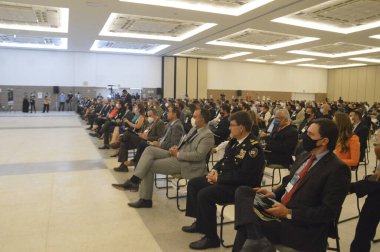 (INT) Adalet Bakanı Anderson Torres, bir kamu güvenliği etkinliğine katılmak için Rio Grande do Norte eyaletini ziyaret etti. 10 Kasım 2021, Natal, Rio Grande do Norte, Brezilya Adalet ve Kamu Güvenliği Bakanı Anderson Torres