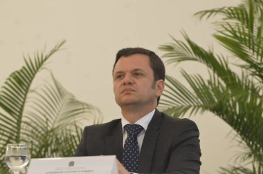 (INT) Adalet Bakanı Anderson Torres, bir kamu güvenliği etkinliğine katılmak için Rio Grande do Norte eyaletini ziyaret etti. 10 Kasım 2021, Natal, Rio Grande do Norte, Brezilya Adalet ve Kamu Güvenliği Bakanı Anderson Torres