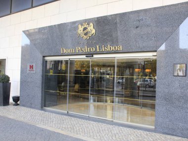 Hotel D.Pedro, Lizbon 'da, Brezilya eyalet ve belediyeleri kongresinin kapanışında. 13 Kasım 2021, Lizbon, Portekiz: Hotel Dom Pedro ve çalışanları Brezilya Eyaletleri Kongresi 'nin kapanış yemeğini hazırlıyorlar.