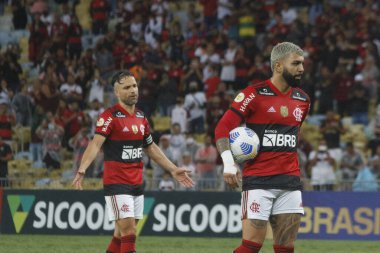 Brezilya Futbol Şampiyonası: Flamengo ve Bahia. 11 Kasım 2021, Rio de Janeiro, Brezilya: Flamengo takımından Gabriel Barbosa, Flamengo ve Bahia arasındaki futbol maçı sırasında, Brezilya Futbol Şampiyonası 'nın 31. turu için geçerlidir. 