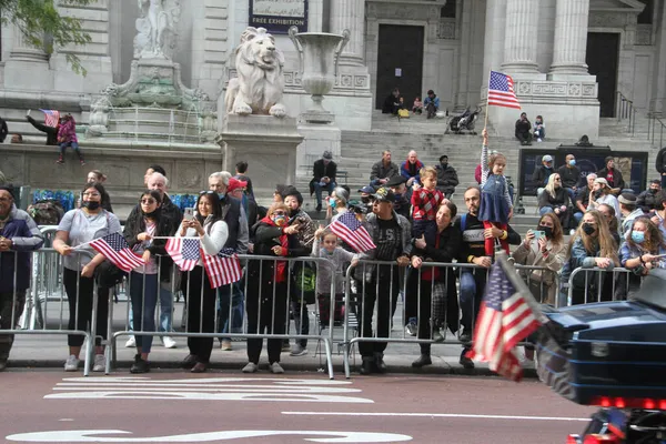 Nycs 102Nd Annual Veterans Day Parade November 2021 New York — Stock Photo, Image