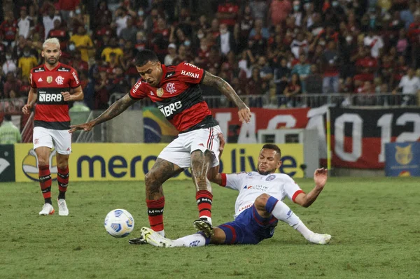 Campeonato Brasileiro Futebol Flamengo Bahia Novembro 2021 Rio Janeiro Brasil — Fotografia de Stock