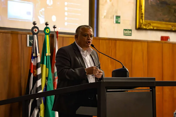 Sao Paulo Belediye Meclisi Nde Yarı Katılım Duruşması Kasım 2021 — Stok fotoğraf
