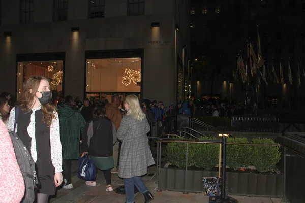 Patinoire Rockfeller Center Ouverte Pour Saison Novembre 2021 New York — Photo