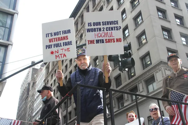 Nycs 102Nd Annual Veterans Day Parade November 2021 New York — Stockfoto