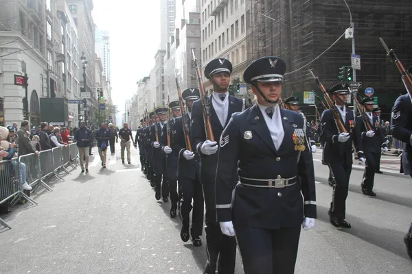 Nycs 102Nd Annual Veterans Day Parade November 2021 New York — Stock Photo, Image