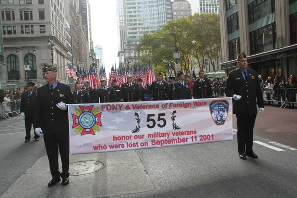 Nycs 102 Desfile Anual Dia Dos Veteranos Novembro 2021 Nova — Fotografia de Stock