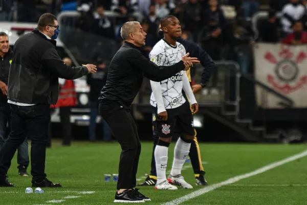 Campeonato Brasileiro Futebol Corinthians Cuiaba Novembro 2021 São Paulo Brasil — Fotografia de Stock