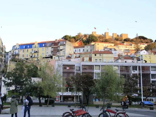 November 2021 Lissabon Portugal Zicht Salvador Straat Gelegen Wijk Sao — Stockfoto