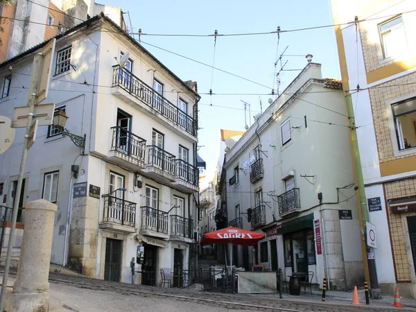 2021 포르투갈 리스본 리스본 중앙에 비센테 지역에 살바도르 거리의 — 스톡 사진