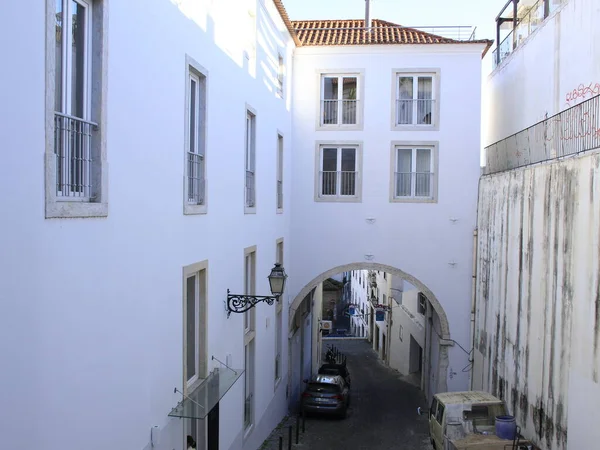 November 2021 Lissabon Portugal Zicht Salvador Straat Gelegen Wijk Sao — Stockfoto