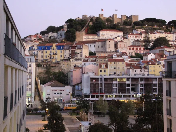 Νοεμβρίου 2021 Λισαβόνα Πορτογαλία Άποψη Του Salvador Street Που Βρίσκεται — Φωτογραφία Αρχείου