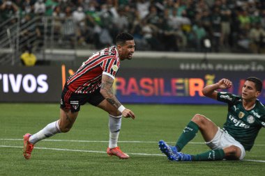 Brezilya Futbol Şampiyonası: Palmeiras ve Sao Paulo. 17 Kasım 2021, Sao Paulo, Brezilya: Sao Paulo 'daki Allianz Parque Stadyumu' nda düzenlenen Brezilya Futbol Şampiyonası 'nın 33. turu için Palmeiras ile Sao Paulo arasında oynanan futbol maçı.