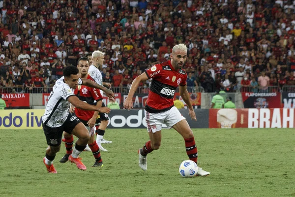 巴西足球锦标赛 帕尔梅拉斯和圣保罗 2021年11月17日 巴西圣保罗 帕尔梅拉斯与圣保罗之间的足球比赛 在圣保罗Allianz Parque体育场举行的第33轮巴西足球锦标赛上有效 — 图库照片