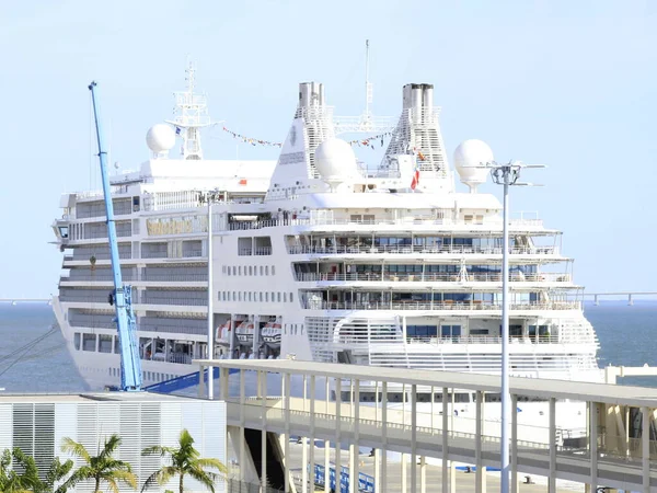 Cruiseterminal Lissabon November 2021 Lissabon Portugal Zicht Stad Lissabon Boten — Stockfoto