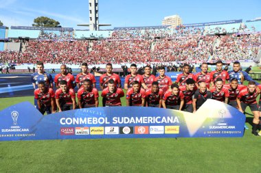 Futbol: Copa Sudamericana Finalleri: Athletico Paranaense ve Red Bull Bragantino. 20 Kasım 2021, Montevideo, Uruguay: Athletico Paranaense ile Red Bull Bragantino arasındaki futbol maçı, Copa Sudamericana 2021 'in finali için geçerli. 