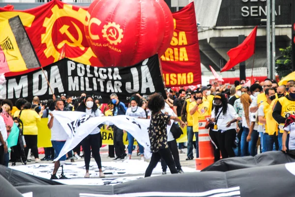 Fekete Tudatosság Március Tartják Sao Paulo 2021 November Sao Paulo — Stock Fotó
