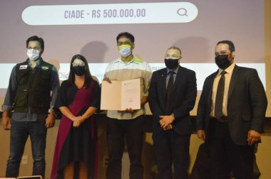 Uyuşturucuya Karşı Seferberlik Konulu Daimi Forum Natal 'da düzenlendi. 29 Kasım 2021, Natal, Rio Grande do Norte, Brezilya: Uyuşturucuya Karşı Seferberlik Ulusal Seferberlik Forumu sırasında Haberleşme Bakanı Fabio Faria