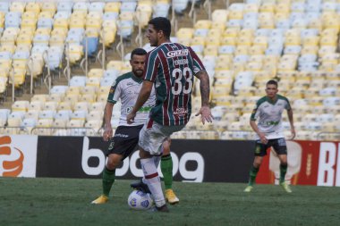 Fluminense ve America-MG. 21 Kasım 2021, Rio de Janeiro, Brezilya: Fluminense takımının taraftarları, Fluminense ve Amerika-MG arasında oynanan futbol maçı sırasında, Brezilya Futbol Şampiyonası 'nın 34.