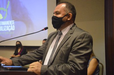 Uyuşturucuya Karşı Seferberlik Konulu Daimi Forum Natal 'da düzenlendi. 29 Kasım 2021, Natal, Rio Grande do Norte, Brezilya: Uyuşturucuya Karşı Seferberlik Ulusal Seferberlik Forumu sırasında Haberleşme Bakanı Fabio Faria