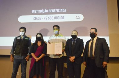 Uyuşturucuya Karşı Seferberlik Konulu Daimi Forum Natal 'da düzenlendi. 29 Kasım 2021, Natal, Rio Grande do Norte, Brezilya: Uyuşturucuya Karşı Seferberlik Ulusal Seferberlik Forumu sırasında Haberleşme Bakanı Fabio Faria