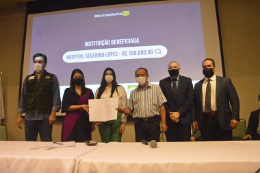 Uyuşturucuya Karşı Seferberlik Konulu Daimi Forum Natal 'da düzenlendi. 29 Kasım 2021, Natal, Rio Grande do Norte, Brezilya: Uyuşturucuya Karşı Seferberlik Ulusal Seferberlik Forumu sırasında Haberleşme Bakanı Fabio Faria