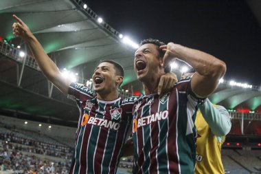 Fluminense ve America-MG. 21 Kasım 2021, Rio de Janeiro, Brezilya: Fluminense takımının taraftarları, Fluminense ve Amerika-MG arasında oynanan futbol maçı sırasında, Brezilya Futbol Şampiyonası 'nın 34.
