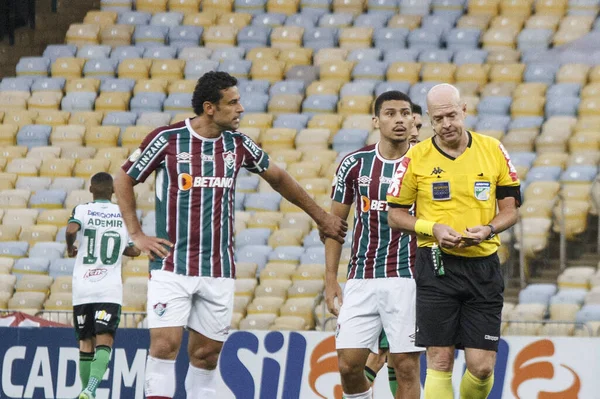 Fluminense ve America-MG. 21 Kasım 2021, Rio de Janeiro, Brezilya: Fluminense takımının taraftarları, Fluminense ve Amerika-MG arasında oynanan futbol maçı sırasında, Brezilya Futbol Şampiyonası 'nın 34.