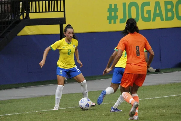 Internationales Frauenfußballturnier Chile Und Venezuela November 2021 Manaus Amazonas Brasilien — Stockfoto