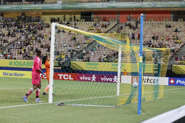 Internationales Frauenfußballturnier Chile Und Venezuela November 2021 Manaus Amazonas Brasilien — Stockfoto