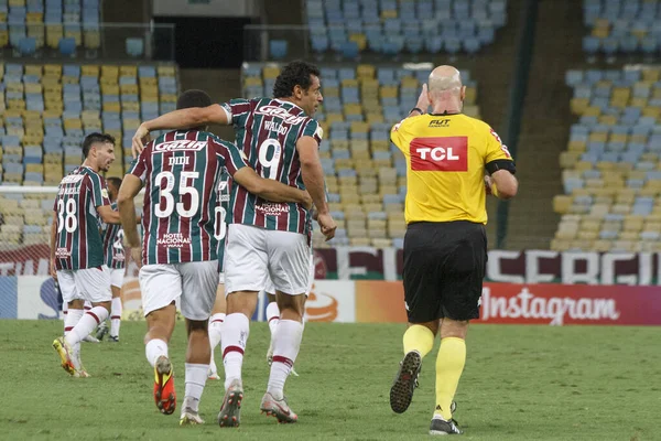 Fluminense ve America-MG. 21 Kasım 2021, Rio de Janeiro, Brezilya: Fluminense takımının taraftarları, Fluminense ve Amerika-MG arasında oynanan futbol maçı sırasında, Brezilya Futbol Şampiyonası 'nın 34.