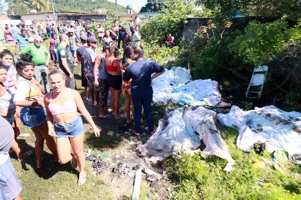 Rio Janeiro Şiddet Complexo Salgueiro Bir Mangrov Bölgesinde Cesetler Bulundu — Stok fotoğraf