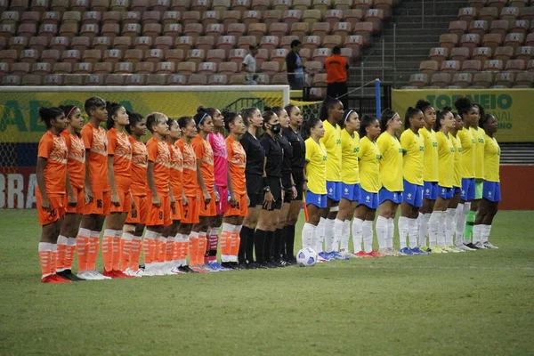 Tournoi International Soccer Féminin Chili Venezuela Novembre 2021 Manaus Amazonas — Photo