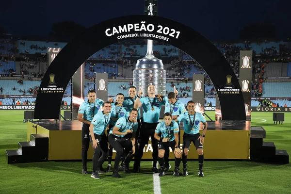 Conmebol Libertadores Final Palmeiras Flamengo Novembro 2021 Montevidéu Uruguai Jogadores — Fotografia de Stock