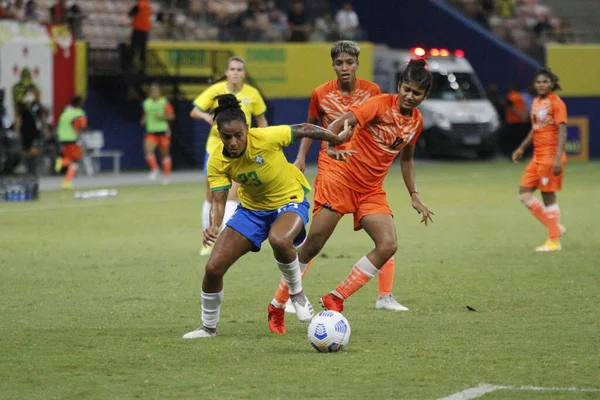 Torneio Internacional Futebol Feminino Chile Venezuela Novembro 2021 Manaus Amazonas — Fotografia de Stock