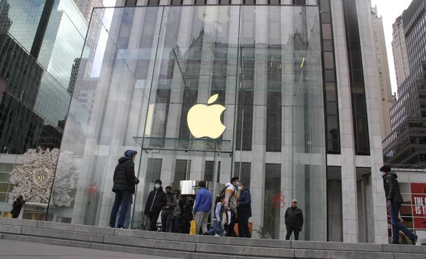 Black Friday Apple Store Nueva York Noviembre 2021 Nueva York — Foto de Stock