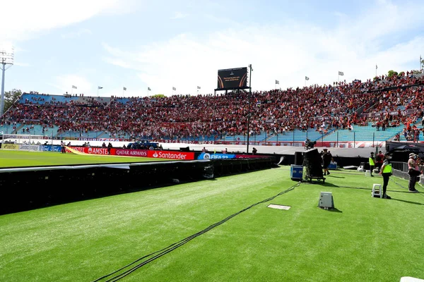 Palmeiras Und Flamengo November 2021 Montevideo Uruguay Fans Vor Dem — Stockfoto