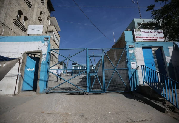 Birleşmiş Milletler Mülteci Yardım Teşkilatı Gazze Kapatıldı Kasım 2021 Gazze — Stok fotoğraf