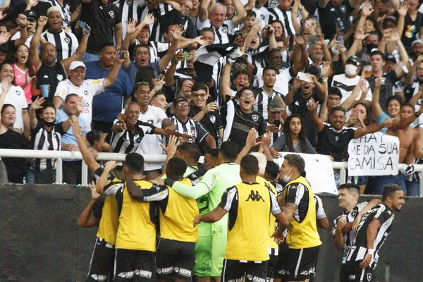 Noviembre 2021 Río Janeiro Brasil Los Fanáticos Botafogo Dan Bienvenida — Foto de Stock