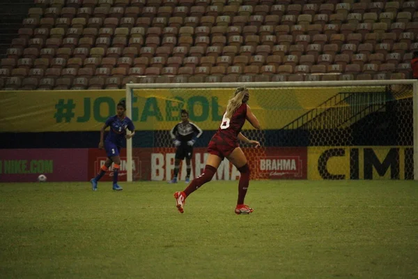 Internationales Frauenfußballturnier Venezuela Und Indien Dezember 2021 Manaus Amazonas Brasilien — Stockfoto