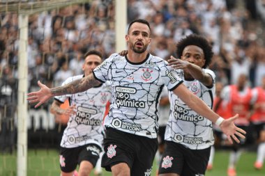 Brezilya Futbol Şampiyonası: Corinthians ve Gremio: 5 Aralık 2021, Sao Paulo, Brezilya: Gremio takımından Diego Souza 'nın Corinthians ve Gremio arasında oynanan 37.