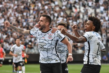 Brezilya Futbol Şampiyonası: Corinthians ve Gremio: 5 Aralık 2021, Sao Paulo, Brezilya: Gremio takımından Diego Souza 'nın Corinthians ve Gremio arasında oynanan 37.