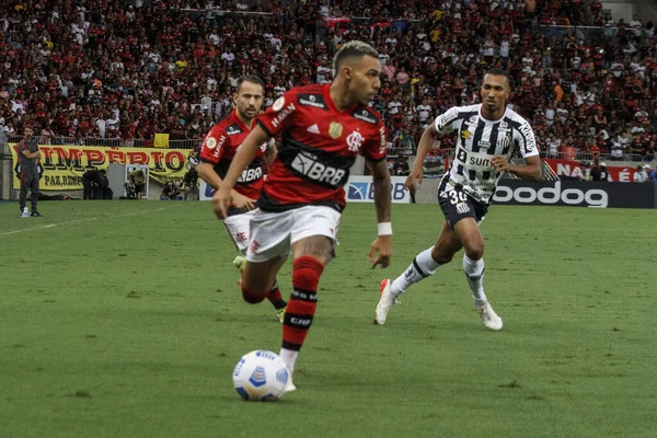 Brasiliansk Fotboll Mästerskap Flamengo Och Santos December 2021 Rio Janeiro — Stockfoto
