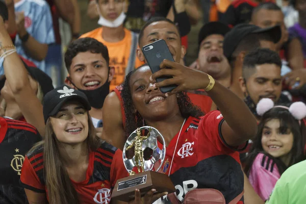Brazil Labdarúgó Bajnokság Flamengo Santos 2021 December Rio Janeiro Brazília — Stock Fotó