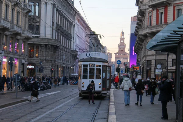 Int Julgransbelysning Duomo Milano December 2021 Milano Italien Borgmästaren Milano — Stockfoto