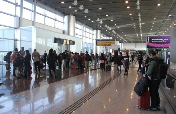 Guarulhos Aeropuerto Internacional Sao Paulo Medio Covid Diciembre 2021 Guarulhos —  Fotos de Stock